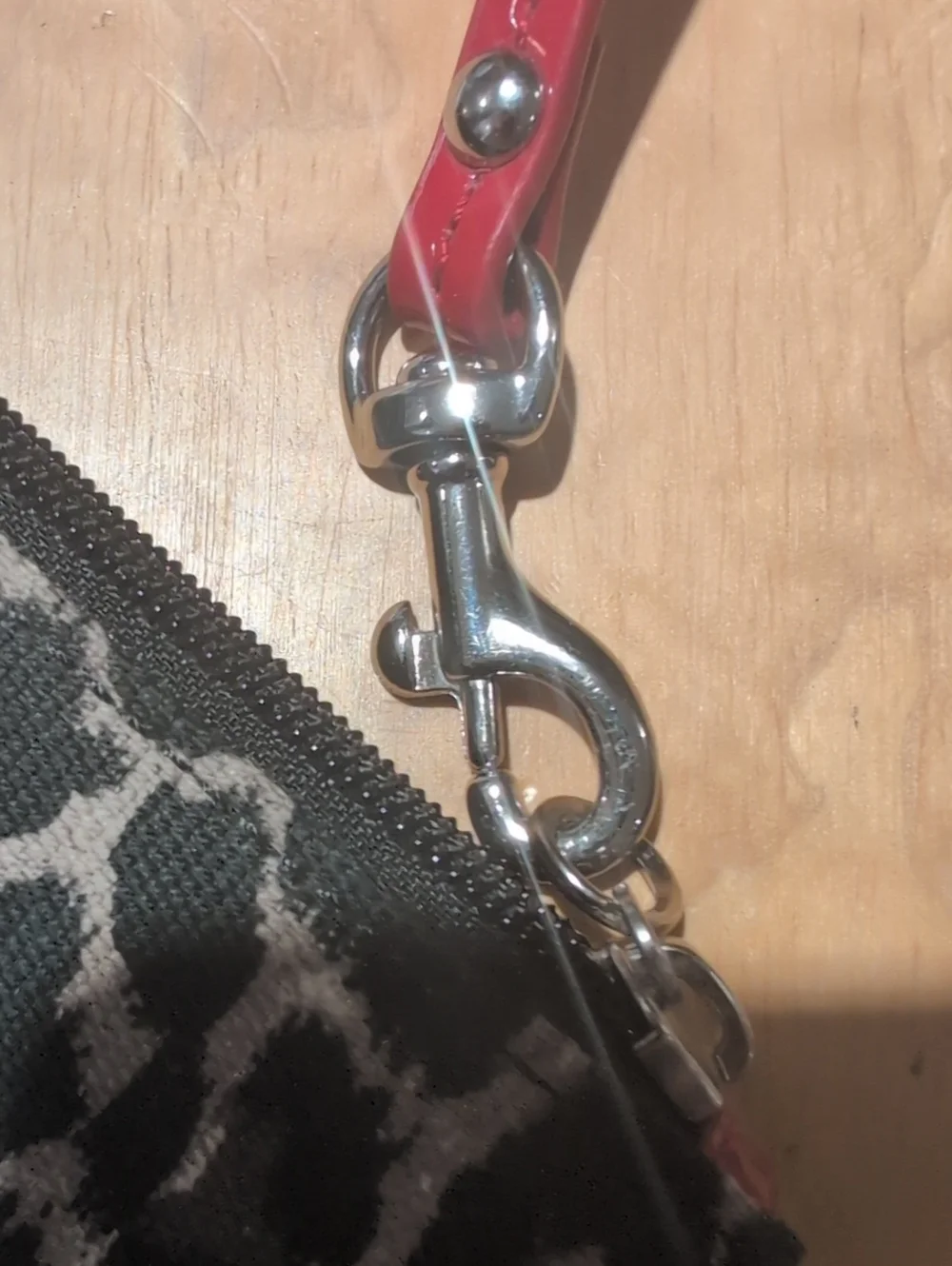 Coach Park Ocelot Wristlet w/Flaw *Please Read